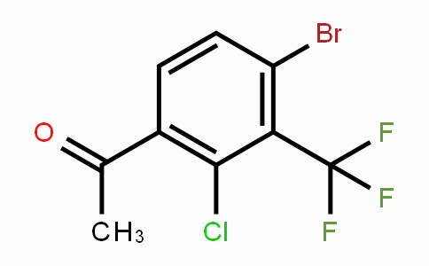 CAS No. 1805585-04-9, 4'-Bromo-2'-chloro-3'-(trifluoromethyl)acetophenone