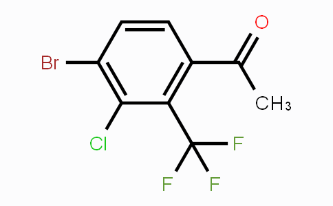 CAS No. 1807014-69-2, 4'-Bromo-3'-chloro-2'-(trifluoromethyl)acetophenone