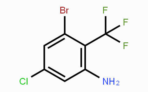 CAS No. 1805018-32-9, 3-Bromo-5-chloro-2-(trifluoromethyl)aniline