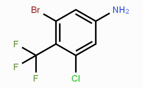 CAS No. 1805186-16-6, 3-Bromo-5-chloro-4-(trifluoromethyl)aniline