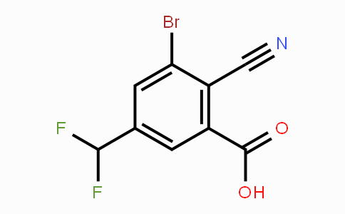 CAS No. 1805213-90-4, 3-Bromo-2-cyano-5-(difluoromethyl)benzoic acid