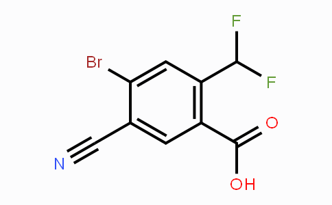 CAS No. 1805018-79-4, 4-Bromo-5-cyano-2-(difluoromethyl)benzoic acid