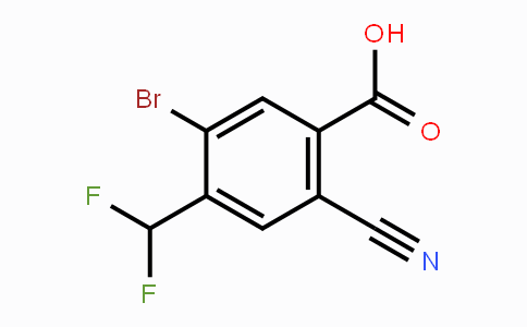 CAS No. 1805481-07-5, 5-Bromo-2-cyano-4-(difluoromethyl)benzoic acid