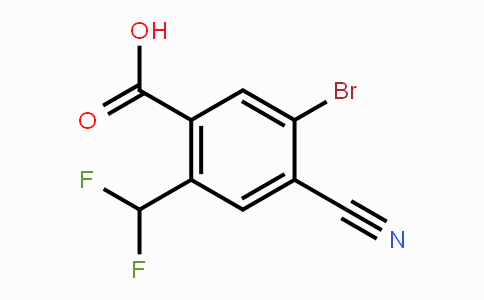 CAS No. 1805592-21-5, 5-Bromo-4-cyano-2-(difluoromethyl)benzoic acid