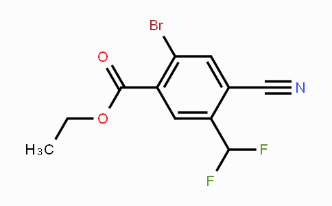 CAS No. 1805130-91-9, Ethyl 2-bromo-4-cyano-5-(difluoromethyl)benzoate