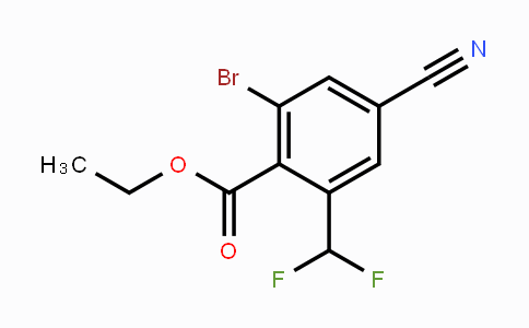 CAS No. 1805018-89-6, Ethyl 2-bromo-4-cyano-6-(difluoromethyl)benzoate