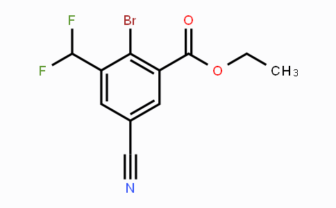CAS No. 1805592-27-1, Ethyl 2-bromo-5-cyano-3-(difluoromethyl)benzoate