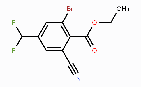 CAS No. 1807073-42-2, Ethyl 2-bromo-6-cyano-4-(difluoromethyl)benzoate