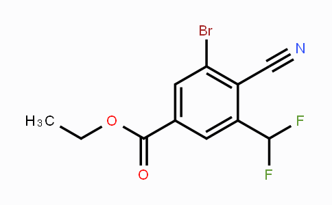 CAS No. 1805481-14-4, Ethyl 3-bromo-4-cyano-5-(difluoromethyl)benzoate
