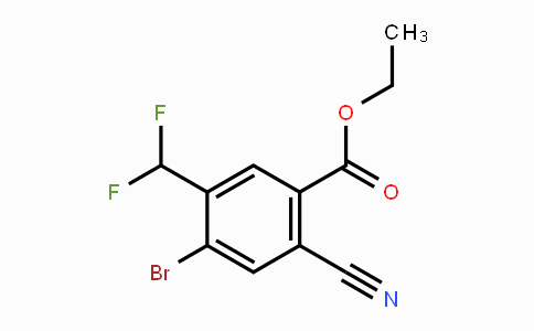 CAS No. 1807073-47-7, Ethyl 4-bromo-2-cyano-5-(difluoromethyl)benzoate