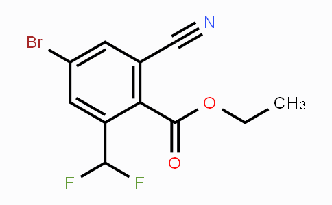 CAS No. 1805411-95-3, Ethyl 4-bromo-2-cyano-6-(difluoromethyl)benzoate