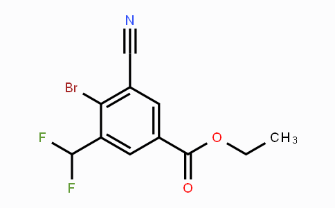 CAS No. 1807029-89-5, Ethyl 4-bromo-3-cyano-5-(difluoromethyl)benzoate