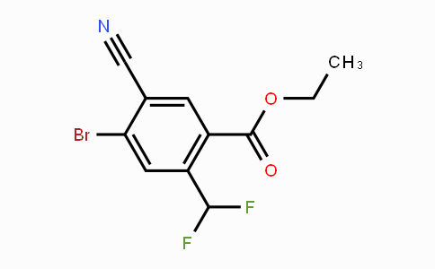 CAS No. 1805592-40-8, Ethyl 4-bromo-5-cyano-2-(difluoromethyl)benzoate