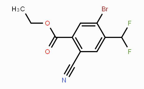 CAS No. 1806060-57-0, Ethyl 5-bromo-2-cyano-4-(difluoromethyl)benzoate