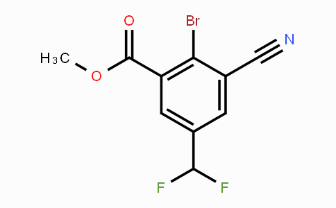 CAS No. 1807029-93-1, Methyl 2-bromo-3-cyano-5-(difluoromethyl)benzoate