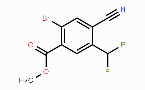 CAS No. 1805018-97-6, Methyl 2-bromo-4-cyano-5-(difluoromethyl)benzoate