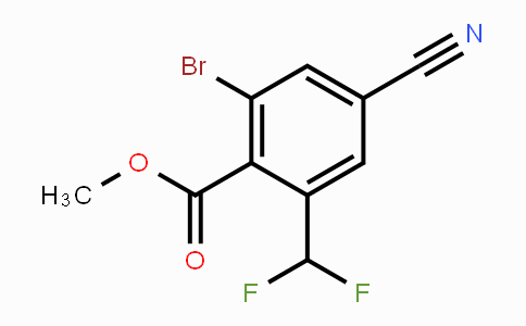CAS No. 1805594-01-7, Methyl 2-bromo-4-cyano-6-(difluoromethyl)benzoate