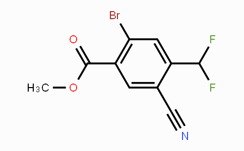 CAS No. 1805592-49-7, Methyl 2-bromo-5-cyano-4-(difluoromethyl)benzoate