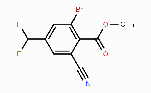 CAS No. 1805213-99-3, Methyl 2-bromo-6-cyano-4-(difluoromethyl)benzoate