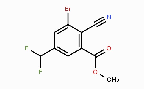 CAS No. 1805019-03-7, Methyl 3-bromo-2-cyano-5-(difluoromethyl)benzoate