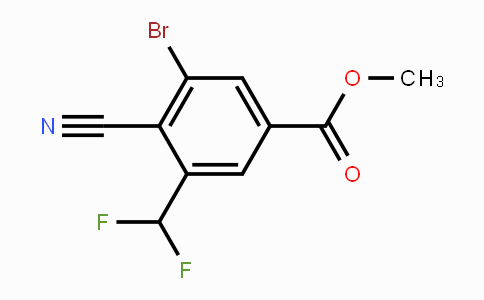 CAS No. 1805019-09-3, Methyl 3-bromo-4-cyano-5-(difluoromethyl)benzoate