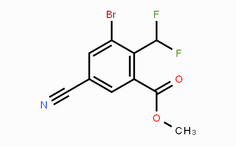 CAS No. 1805592-56-6, Methyl 3-bromo-5-cyano-2-(difluoromethyl)benzoate