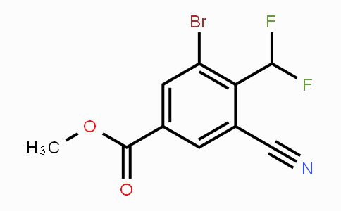 CAS No. 1805217-48-4, Methyl 3-bromo-5-cyano-4-(difluoromethyl)benzoate