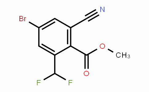CAS No. 1807213-07-5, Methyl 4-bromo-2-cyano-6-(difluoromethyl)benzoate