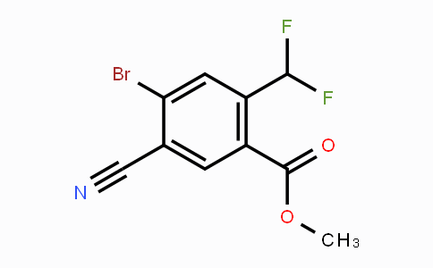 CAS No. 1805592-60-2, Methyl 4-bromo-5-cyano-2-(difluoromethyl)benzoate