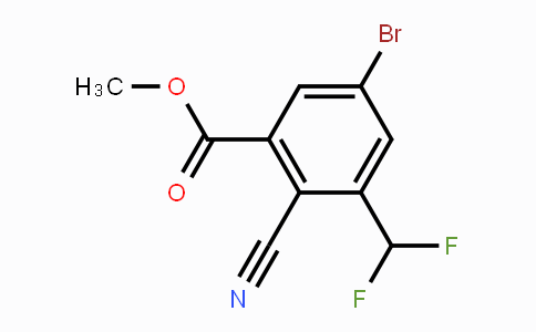 CAS No. 1805412-26-3, Methyl 5-bromo-2-cyano-3-(difluoromethyl)benzoate