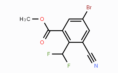 CAS No. 1805481-40-6, Methyl 5-bromo-3-cyano-2-(difluoromethyl)benzoate