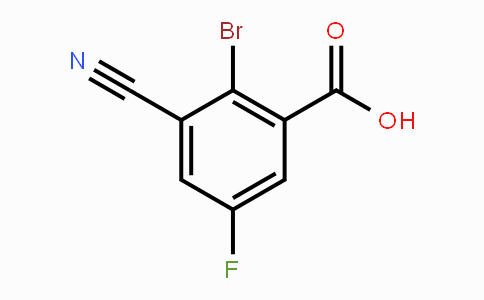 CAS No. 1805590-57-1, 2-Bromo-3-cyano-5-fluorobenzoic acid