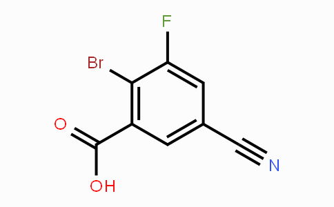 CAS No. 1807076-52-3, 2-Bromo-5-cyano-3-fluorobenzoic acid