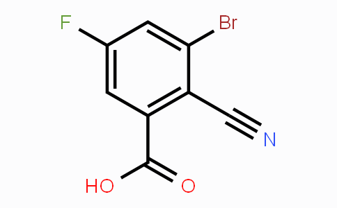 CAS No. 1805103-94-9, 3-Bromo-2-cyano-5-fluorobenzoic acid