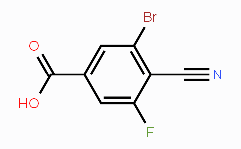 CAS No. 1805583-99-6, 3-Bromo-4-cyano-5-fluorobenzoic acid