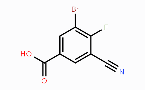 CAS No. 1805484-35-8, 3-Bromo-5-cyano-4-fluorobenzoic acid