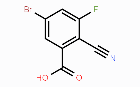 CAS No. 1805523-28-7, 5-Bromo-2-cyano-3-fluorobenzoic acid
