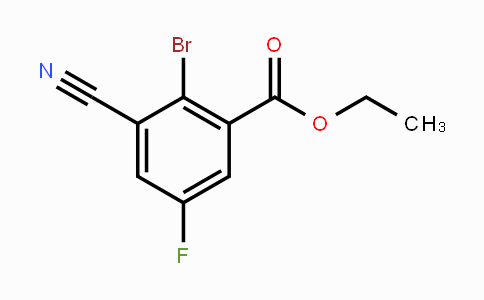 CAS No. 1805484-41-6, Ethyl 2-bromo-3-cyano-5-fluorobenzoate