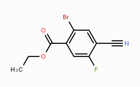 CAS No. 1805590-72-0, Ethyl 2-bromo-4-cyano-5-fluorobenzoate