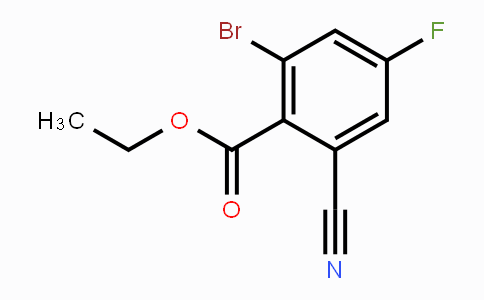 CAS No. 1805590-80-0, Ethyl 2-bromo-6-cyano-4-fluorobenzoate