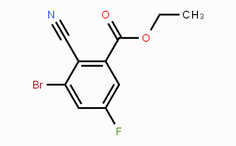 CAS No. 1805484-47-2, Ethyl 3-bromo-2-cyano-5-fluorobenzoate