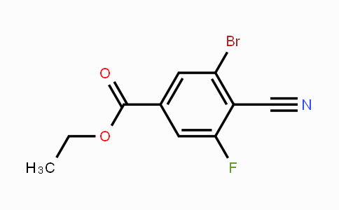 CAS No. 1805484-54-1, Ethyl 3-bromo-4-cyano-5-fluorobenzoate