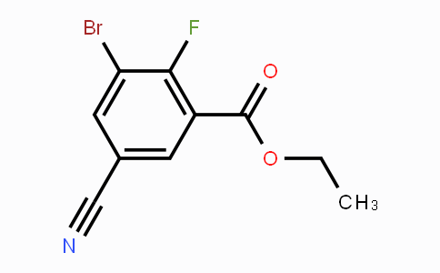 CAS No. 1807215-00-4, Ethyl 3-bromo-5-cyano-2-fluorobenzoate
