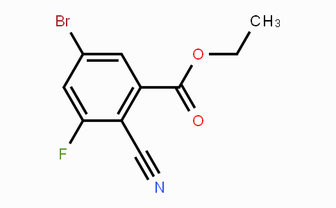 CAS No. 1807215-09-3, Ethyl 5-bromo-2-cyano-3-fluorobenzoate