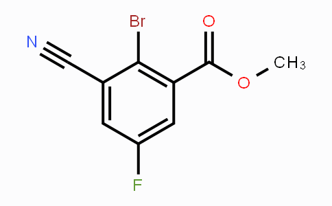 CAS No. 1805595-91-8, Methyl 2-bromo-3-cyano-5-fluorobenzoate