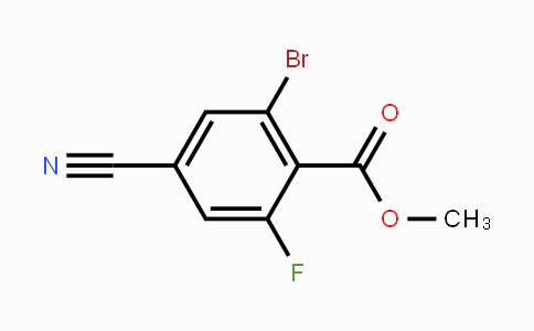CAS No. 1807076-87-4, Methyl 2-bromo-4-cyano-6-fluorobenzoate