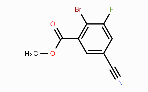 CAS No. 1807215-21-9, Methyl 2-bromo-5-cyano-3-fluorobenzoate
