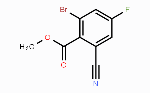 CAS No. 1805523-59-4, Methyl 2-bromo-6-cyano-4-fluorobenzoate