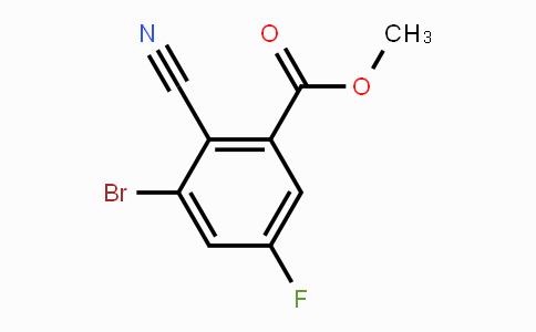 CAS No. 1806848-58-7, Methyl 3-bromo-2-cyano-5-fluorobenzoate