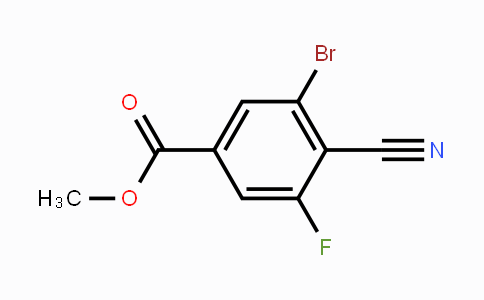 CAS No. 1805523-73-2, Methyl 3-bromo-4-cyano-5-fluorobenzoate